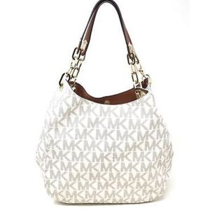 MK Fulton Vanilla PVC Hobo Women's bag w/ wallet